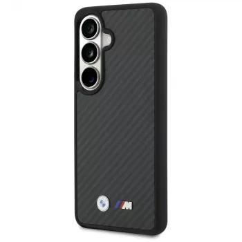 BMW M Kevlar Logo MagSafe dėklas, skirtas Samsung Galaxy S26, juodas
