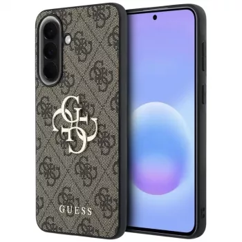 Guess Leather 4G Metal Logo Case, skirta Samsung Galaxy A37 5G - Ruda