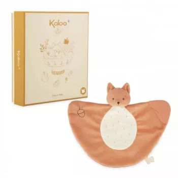 Kaloo Plume Grignoti voveraitė – minkštas žaislas su silikoniniu kramtuku, 23 cm