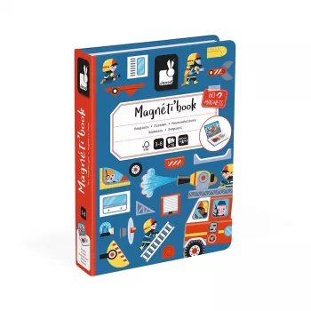 Janod Magnetibook Fire Brigade Magnetinis Kūrybinis Žaidimų Rinkinys