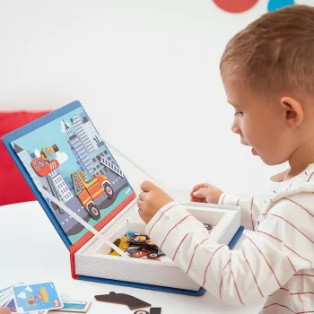 Janod Magnetibook Fire Brigade Magnetinis Kūrybinis Žaidimų Rinkinys
