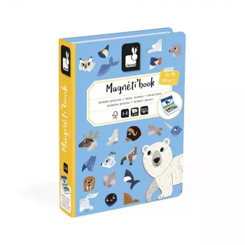 Janod Magnetibook magnetinis lavinamasis žaislas „Poliariniai gyvūnai“