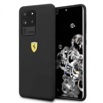 Ferrari Hardcase FESSIHCS69BK Silikoninis dėklas, skirtas Samsung Galaxy S20 Ultra - Juodas