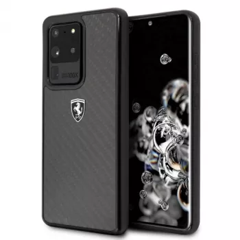Ferrari Hardcase FEHCAHCS69BK, skirtas Samsung Galaxy S20 Ultra, juodos spalvos Carbon Heritage
