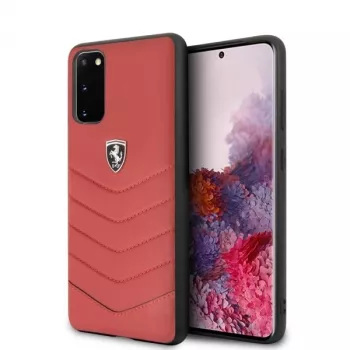 Ferrari Hardcase FEHQUHCS62RE Heritage, skirtas Samsung Galaxy S20, raudonas
