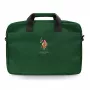 U.S. POLO ASSN. US Polo Torba USCB15PUGFLGN 16 colių nešiojamojo kompiuterio krepšys, žalias