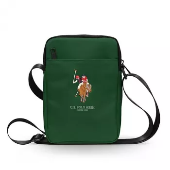 U.S. POLO ASSN. US Polo Torba USTB8PUGFLGN 8 Tablet Pečių Krepšys Žalias