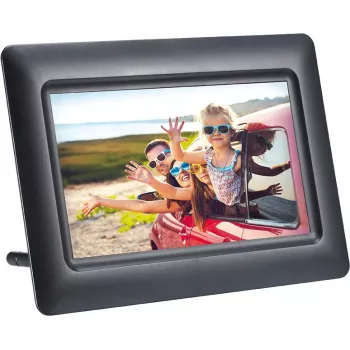 AGFAPHOTO Agfa Photo LED HD 7 skaitmeninis nuotraukų rėmelis su laikrodžiu ir kalendoriumi APF700 juodas