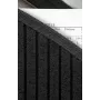 Vertikalus segtuvas Veloflex 4446280 DIN A4 iki 56 cm 23 skyriai PP juoda