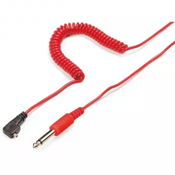 Kaiser Flash Cable, Red, 10m PC and Jack Plug, 6.35mm 1409