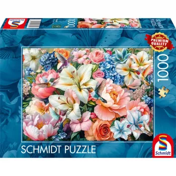 Schmidt Spiele Blumen in Pastell (1000 Teile) Dėlionė