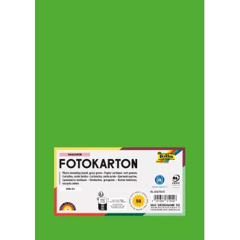 Folia 614/50 55 - Žalia - Vientisa - A4 (210 x 297 mm) - 300 g/m² - 50 lapų - Vokietija