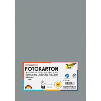 Folia 614/50 84 - Pilka - Vienspalvė - A4 (210 x 297 mm) - 300 g/m² - 50 lapų - Vokietija