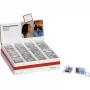 WALTHER MR-192 Acrylic Photo Key Ring Set - 100 Pieces in Display Box - Transparent