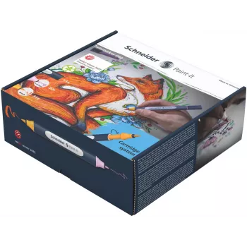 Schneider Paint-It 040 72 vnt. teptukiniai rašikliai, įvairių spalvų