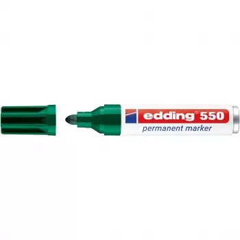 EDDING 550 Nuolatinis žymeklis, žalias, 3-4 mm apvalus antgalis (000927-004 / 4-550004)