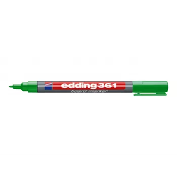 EDDING 361 Lentos markeris žalias - Bullet antgalis - Sausai nuvalomas - Pripildomas