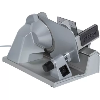Ritter Tondo 13 elektrinė maisto pjaustyklė su kondensatoriniu varikliu, sidabrinė
