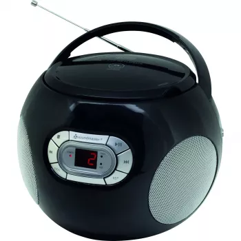 Soundmaster SCD5800BL Nešiojamas CD radijo grotuvas su kasečių grotuvu, USB, FM radiju, mikrofonu - Mėlyna