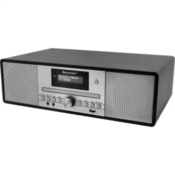Soundmaster DAB980SW Black Music Centre DAB+/FM-RDS CD USB Bluetooth Audiobook Player su kasetiniu grotuvu ir plokštelių grotuvu