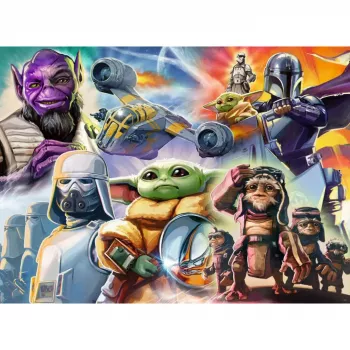RAVENSBURGER Dėlionė „The Mandalorian and Grogu“ (500 dalių)