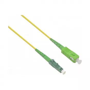 HELOS LWL OS2 Patchkabel Simplex LSZH 2.0mm SC/APC-LC/APC Geltonas 15m