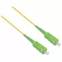 HELOS LWL OS2 Patchkabel Simplex LSZH 2.0mm SC/APC-SC/APC Geltonas 15m