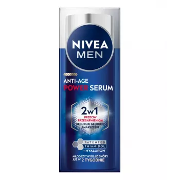 NIVEA Men Anti-Age Power Serum 2in1 intensyvus serumas nuo netobulumų 30 ml