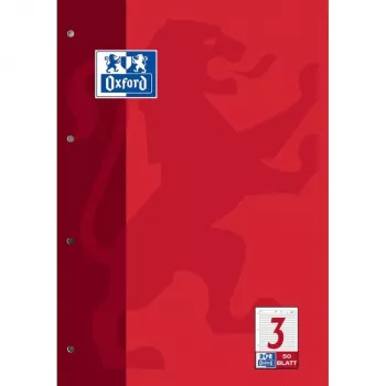 Oxford Worksheet Pad A4 Lined 50 Sheets 80 gsm White