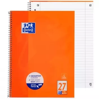 Oxford School A4+ College Block Wire-bound Squared 80 Sheets 90 g/m² Optik Paper
