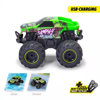Dickie RC Amphy Splasher, RTR 2.4 GHz amfibinė RC transporto priemonė