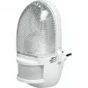 REV naktinė lemputė su judesio detektoriumi, LED, 1.5W, 100lm, šiltai balta, PIR jutiklis, balta