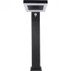 REV LED Solar Floor Lamp Square Black