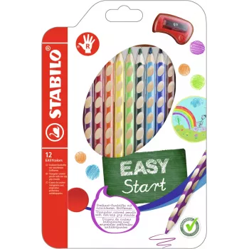 STABILO EASYcolors Spalvoti Pieštukai - 12 vnt.