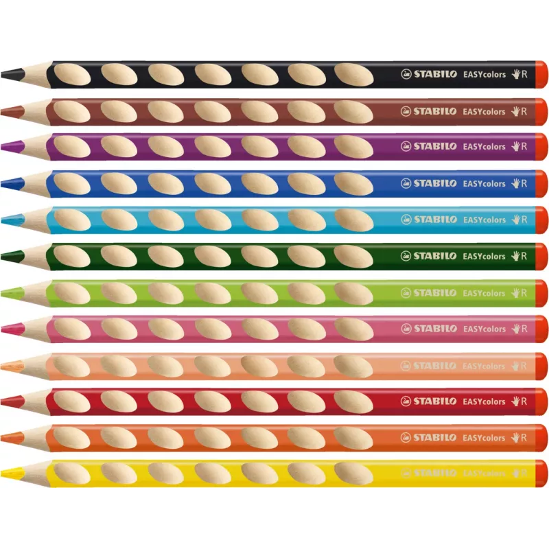 STABILO EASYcolors Spalvoti Pieštukai - 12 vnt.