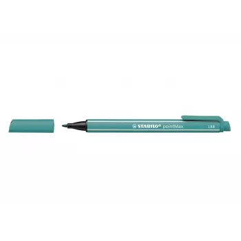 STABILO pointMAX flomasteris - Turkis - Vidutinis - 0,8 mm - Vandens pagrindo rašalas - Nailono antgalis
