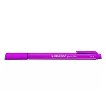 STABILO pointMAX flomasteris - rožinis - vidutinis - 0,8 mm - vandens pagrindo rašalas - nailono antgalis