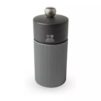 Peugeot Line druskos malūnėlis 12 cm grafitas natūrali mediena/aliuminis