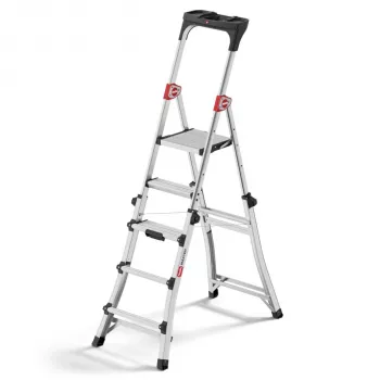 Hailo Master TL100 3-5 pakopų aliumininės kopėčios, 150 kg talpa