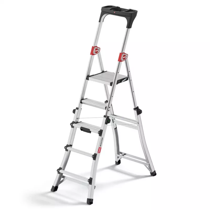 Hailo Master TL100 3-5 pakopų aliumininės kopėčios, 150 kg talpa