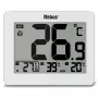 MEBUS 1074 Skaitmeninis termometras su vidaus ir lauko temperatūra, LCD ekranu, montuojamas ant sienos, baltas