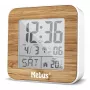 MEBUS 27247 White/Wood Look Digital Radio Alarm Clock with DAB+, FM, Dual Alarm, USB Charging
