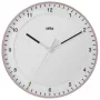 Braun BC17PW Kvarcinis sieninis laikrodis analoginis tylus judesys 30 cm baltas