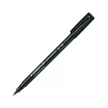 STAEDTLER Lumocolor 314-9 Nuolatinis žymeklis, juodas, pleištinis antgalis, 1-2.5 mm