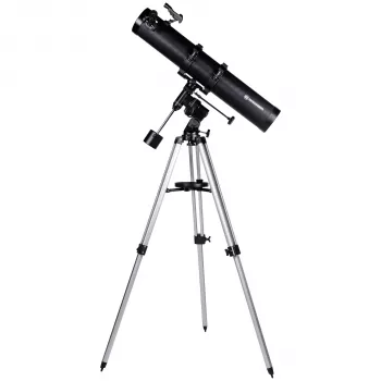 Bresser Galaxia 114/900 EQ SKY teleskopas su išmaniojo telefono laikikliu