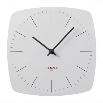 KIENZLE DCF radijo bangomis valdomas sieninis laikrodis Modernus 24,8 cm Baltas