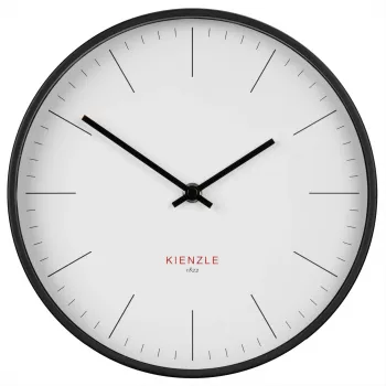 KIENZLE DCF radijo bangomis valdomas modernus sieninis laikrodis 25 cm baltas (14979)