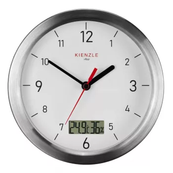 KIENZLE DCF radijo bangomis valdomas laikrodis vonios kambariui, baltas, 170 mm