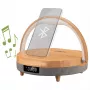 KIENZLE LED žadintuvas su Bluetooth garsiakalbiu ir belaidžiu įkrovikliu