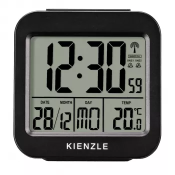 KIENZLE kelioninis žadintuvas su patalpų temperatūros rodymu